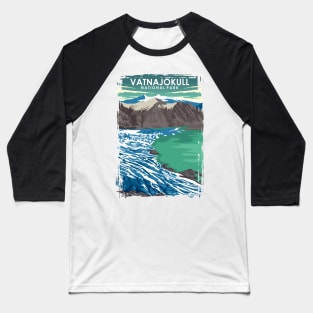 Vatnajokull National Park Travel Poster Baseball T-Shirt